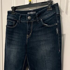 Silver Jeans Women's Dark Blue Flare Jeans w28